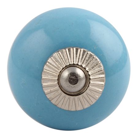 Sky Blue Silver Fitting Ceramic Drawer Knob Online